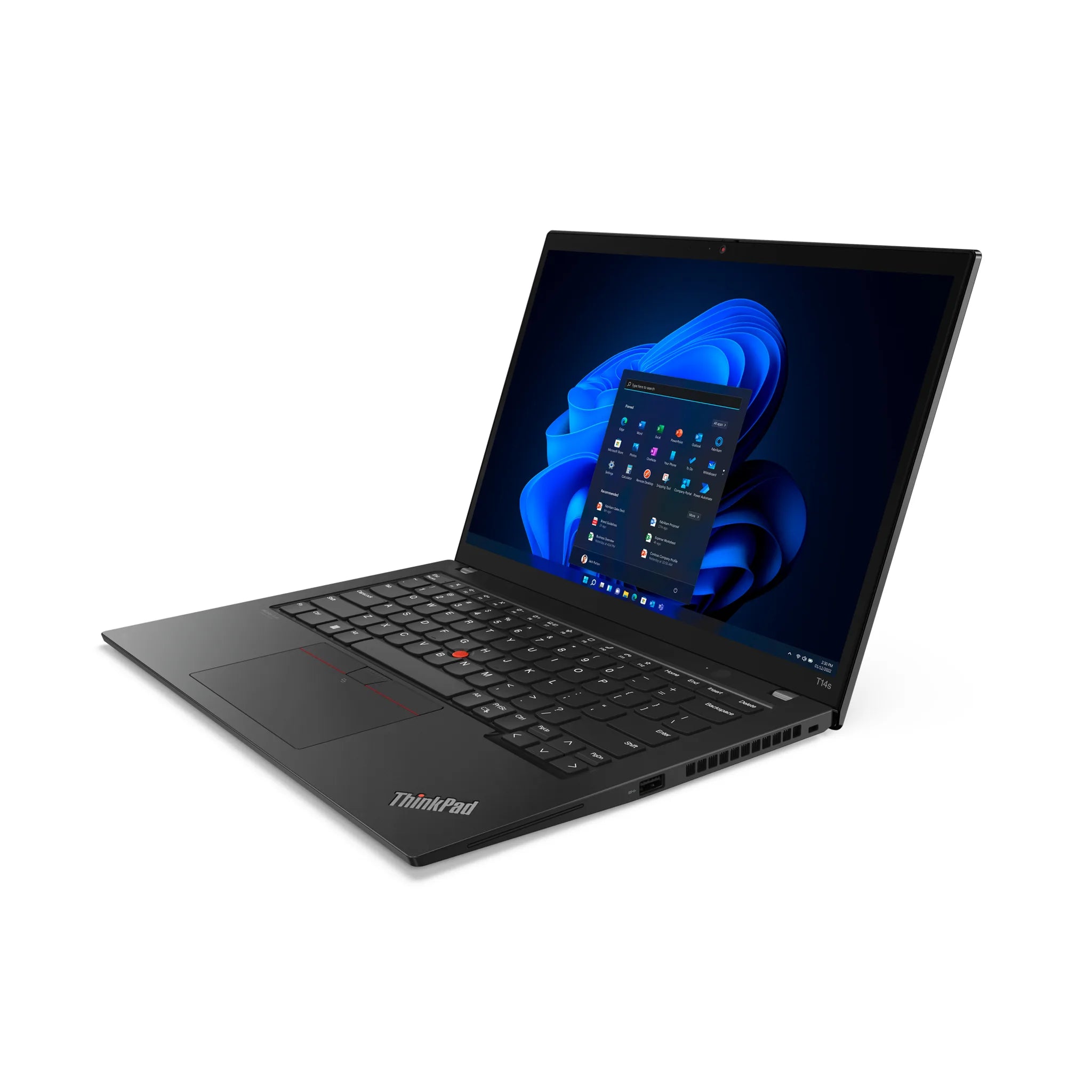 Lenovo ThinkPad T14s Gen 3 (Intel) laptop — keyboard and trackpad