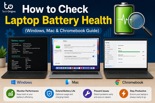 How to Check Laptop Battery Health (Windows, Mac & Chromebook Guide)