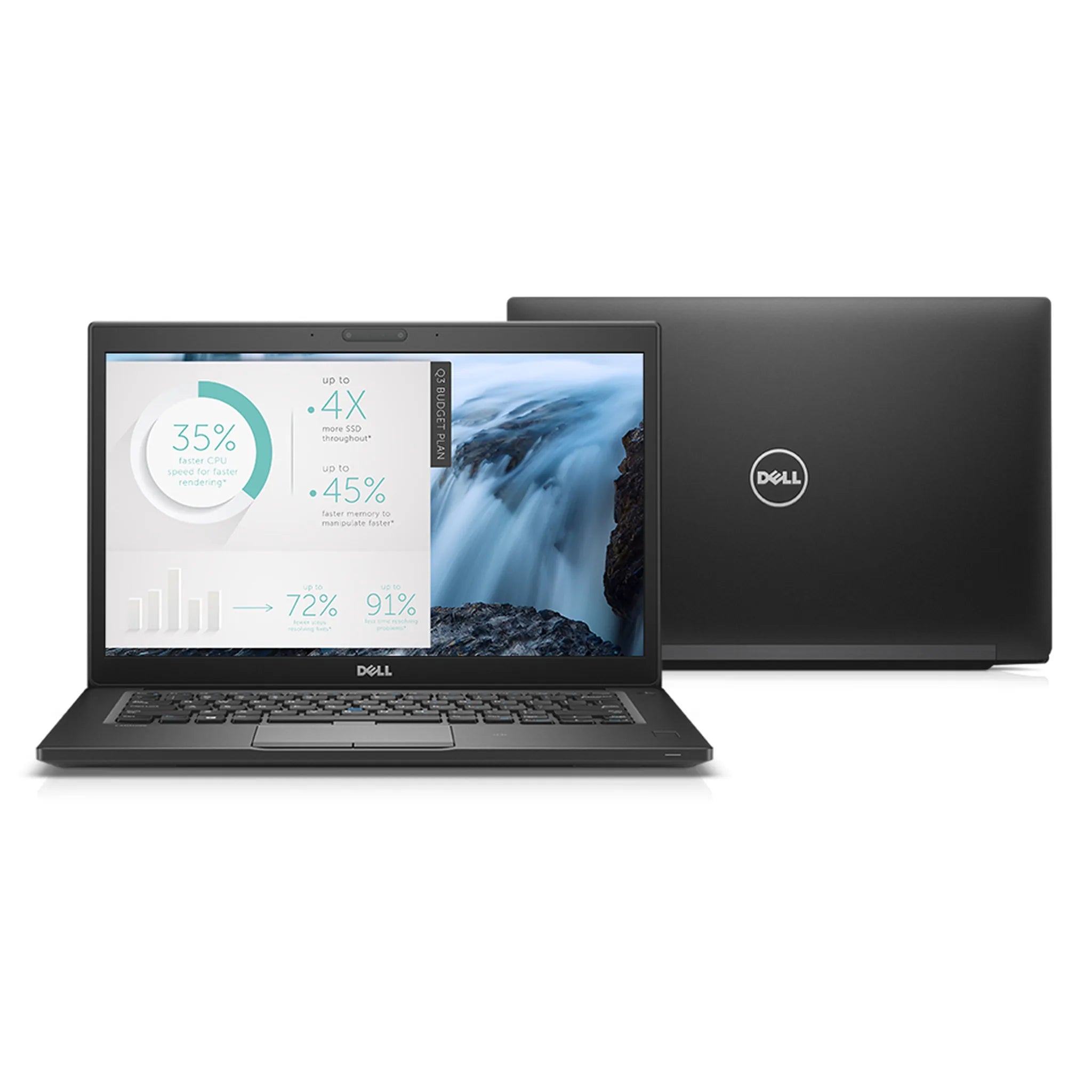 Dell Latitude 7480 laptop — side view