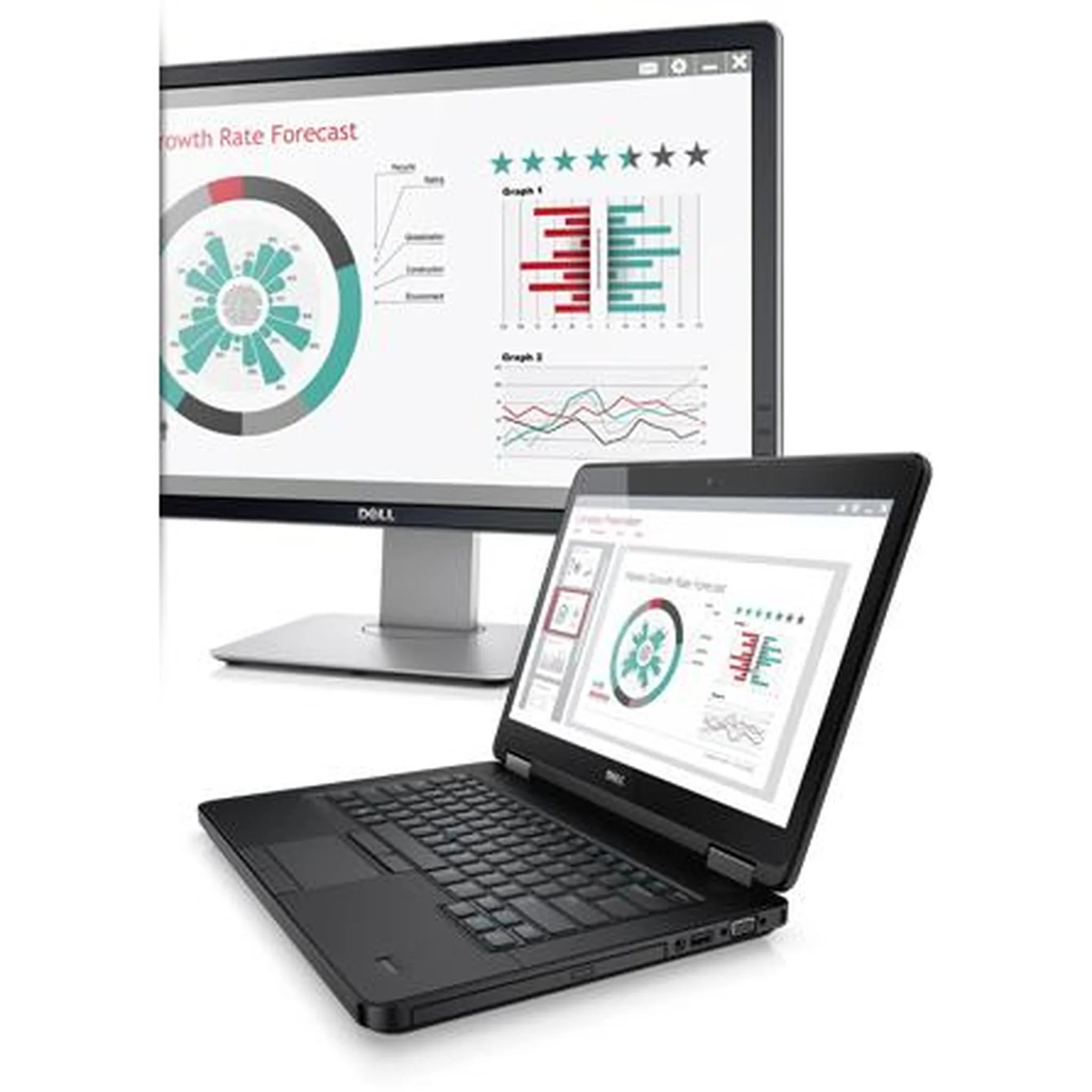 Dell Latitude E5440 laptop — keyboard and trackpad