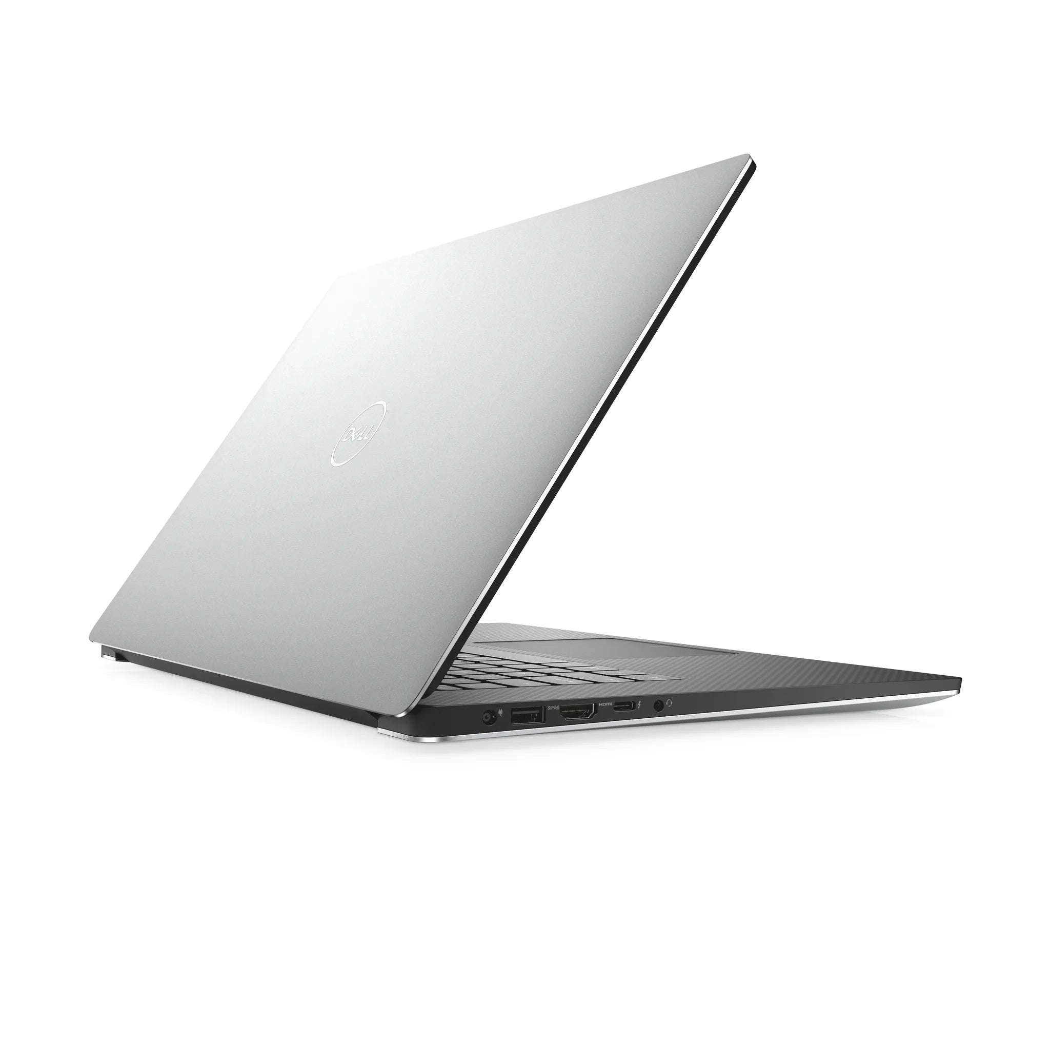 Dell XPS 7590 laptop — open lid view