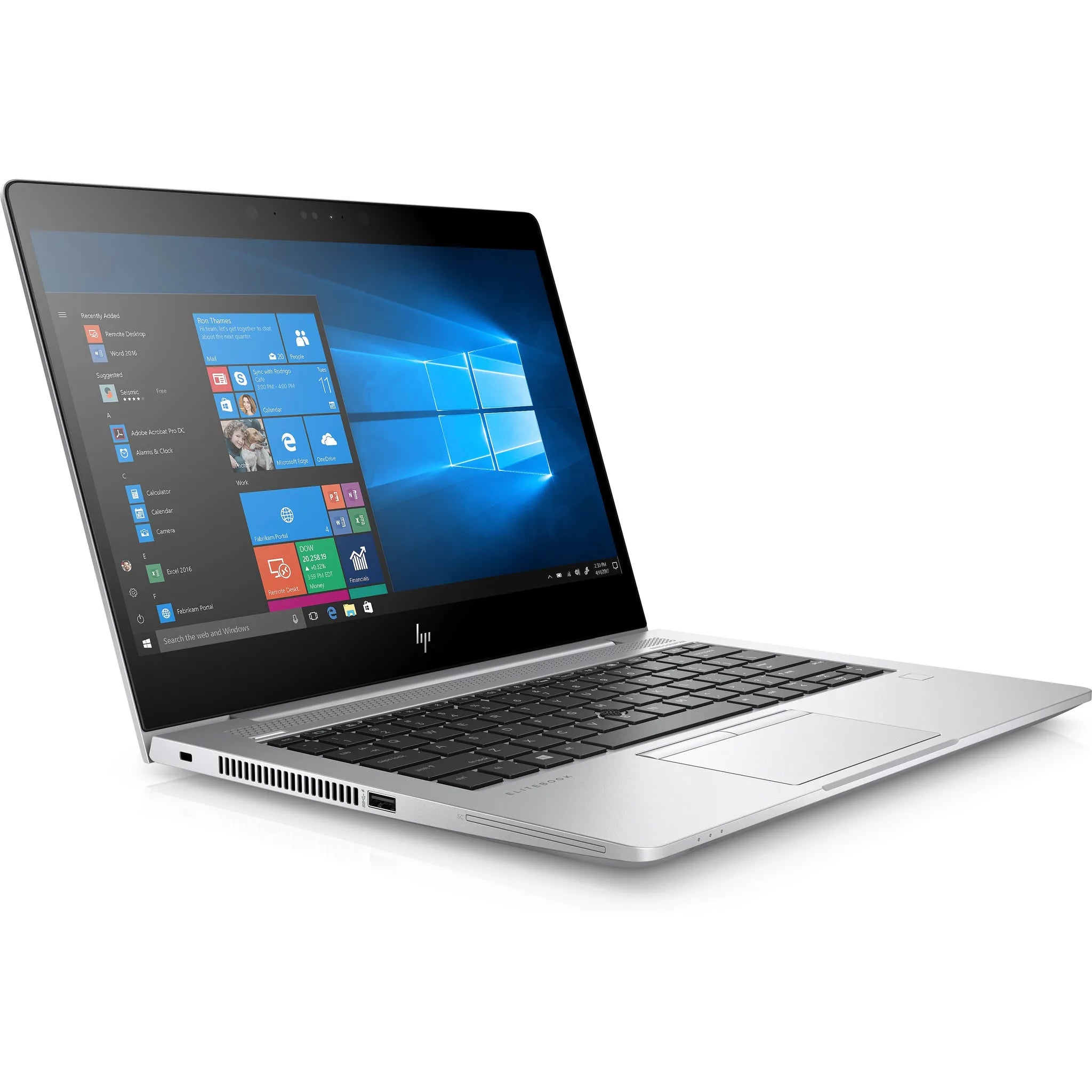 Hp EliteBook 830 G5 laptop — side view