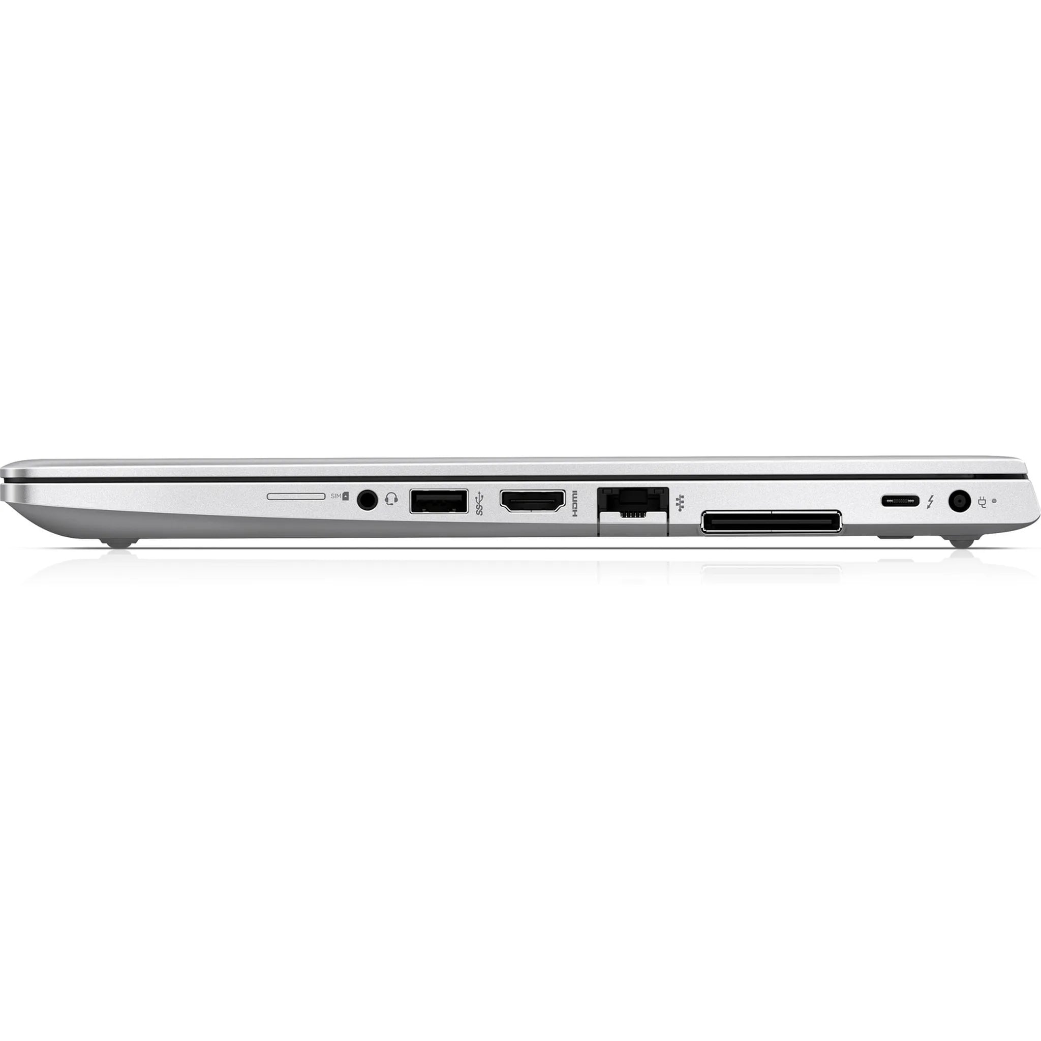 Hp EliteBook 830 G5 laptop — keyboard and trackpad