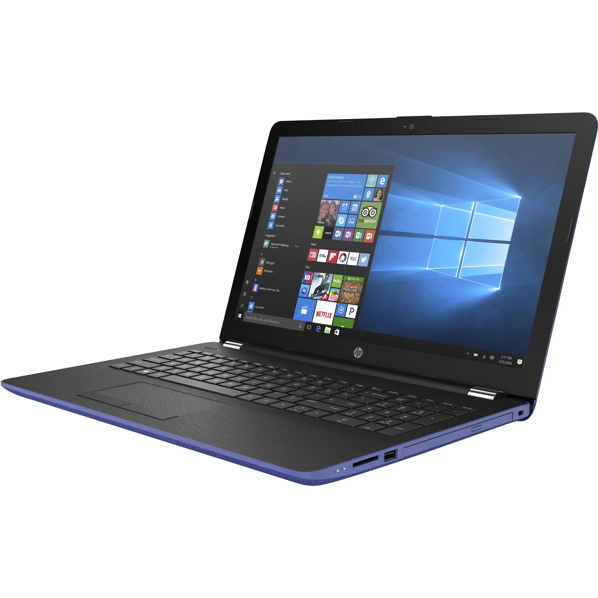 Hp Notebook - 15-bs161sa laptop — keyboard and trackpad