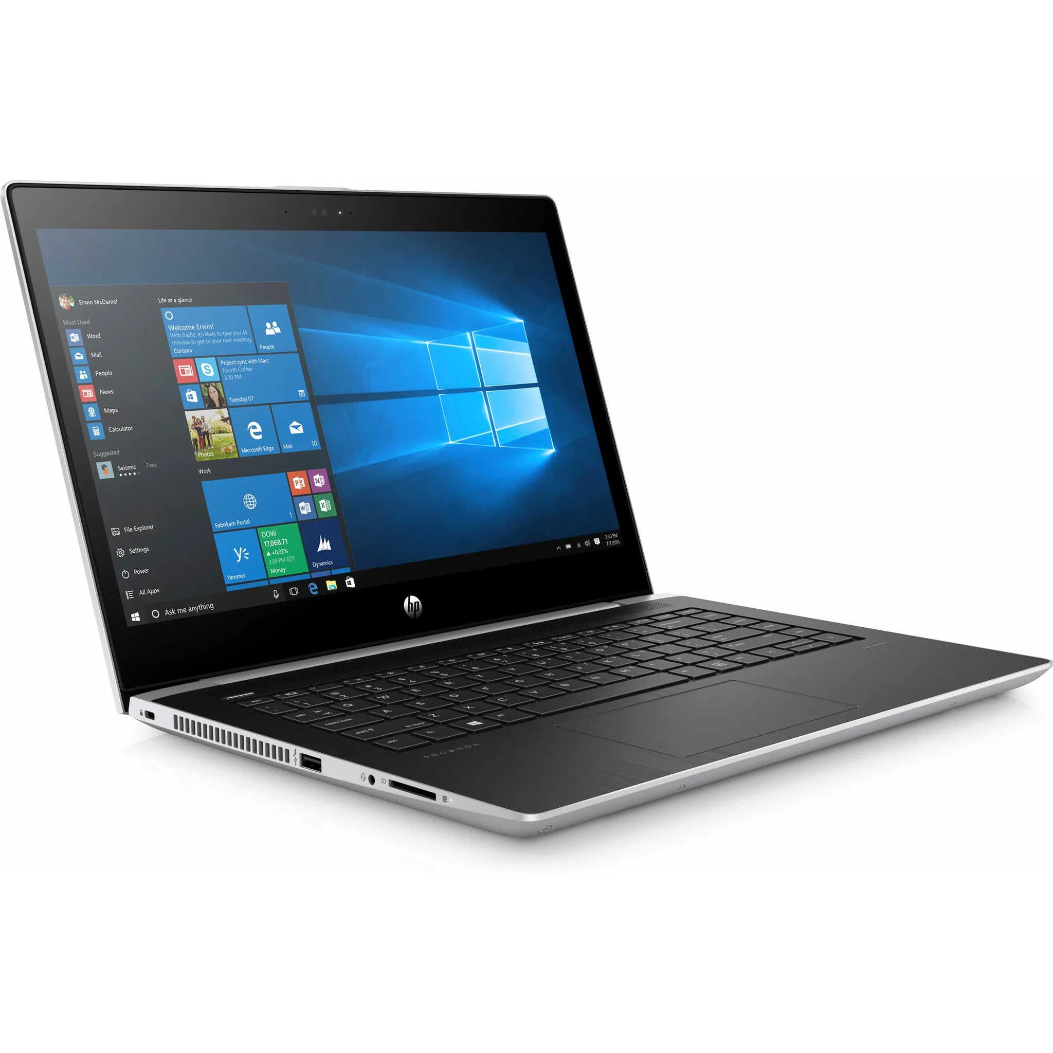 Hp ProBook 440 G5 laptop — side view
