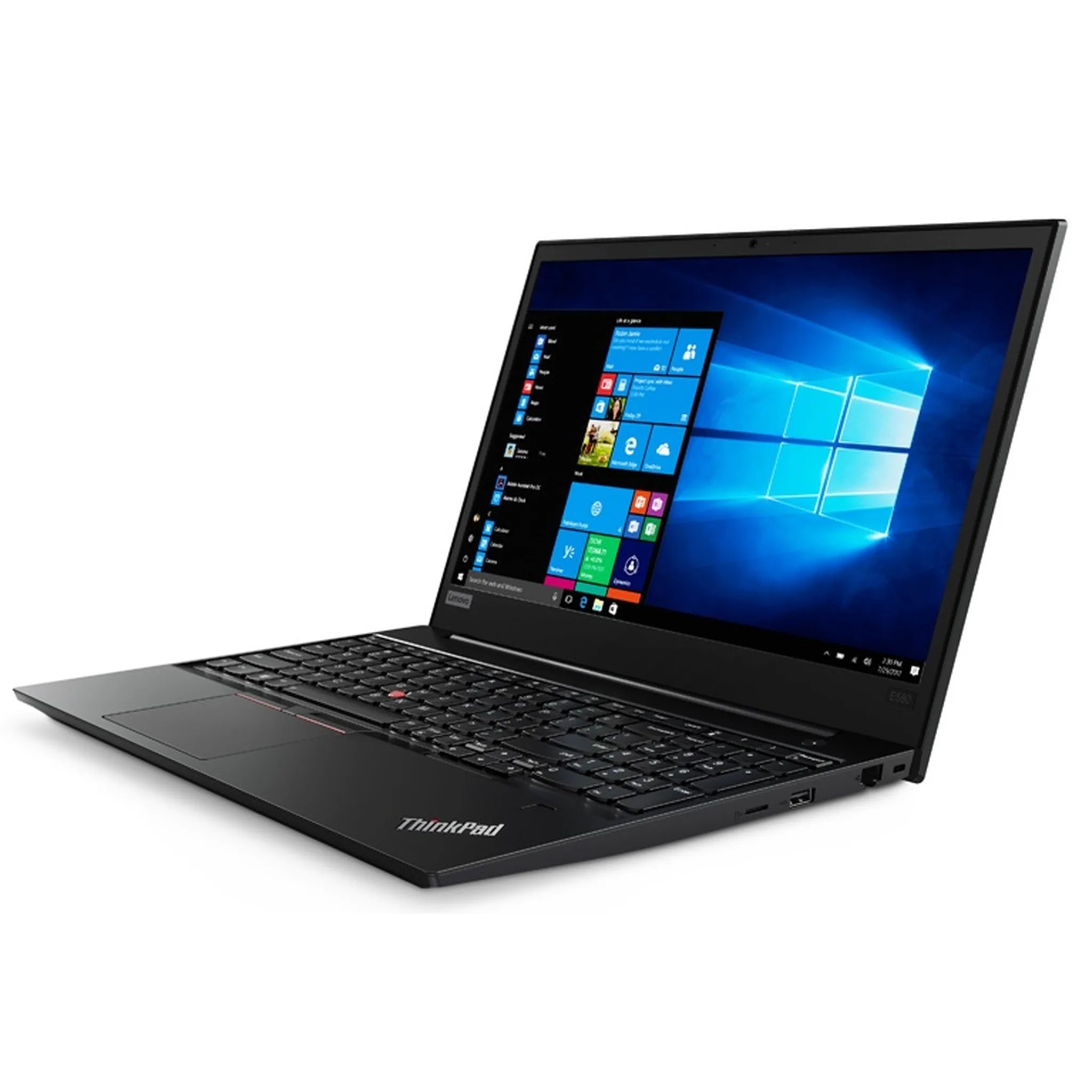Lenovo E580 laptop — keyboard and trackpad