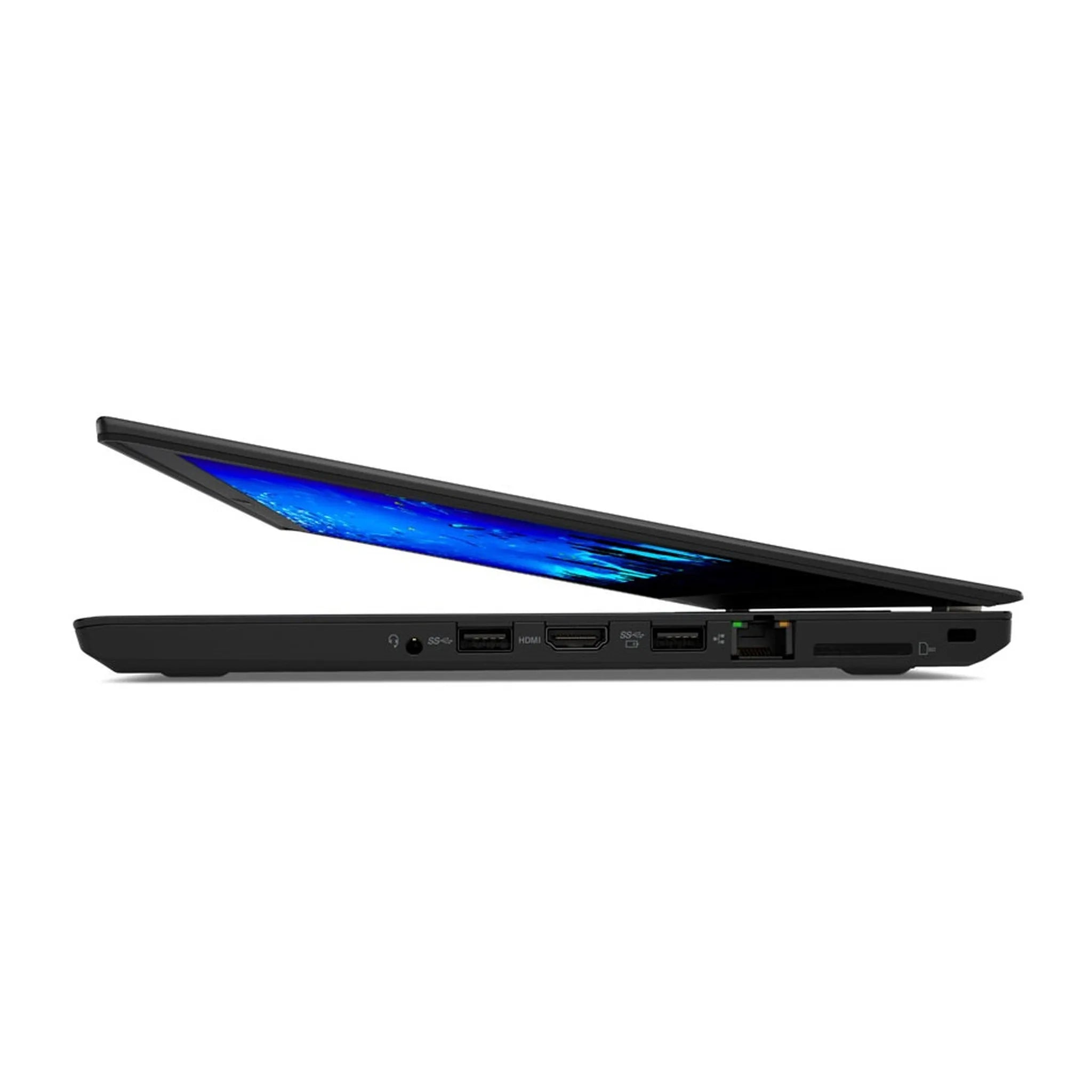 Lenovo T480 laptop — open lid view
