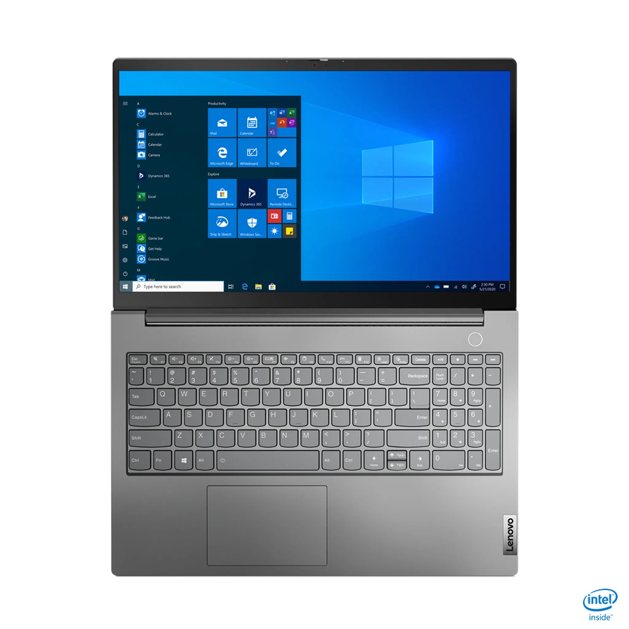 Lenovo ThinkBook 15 G2 ITL laptop — open lid view