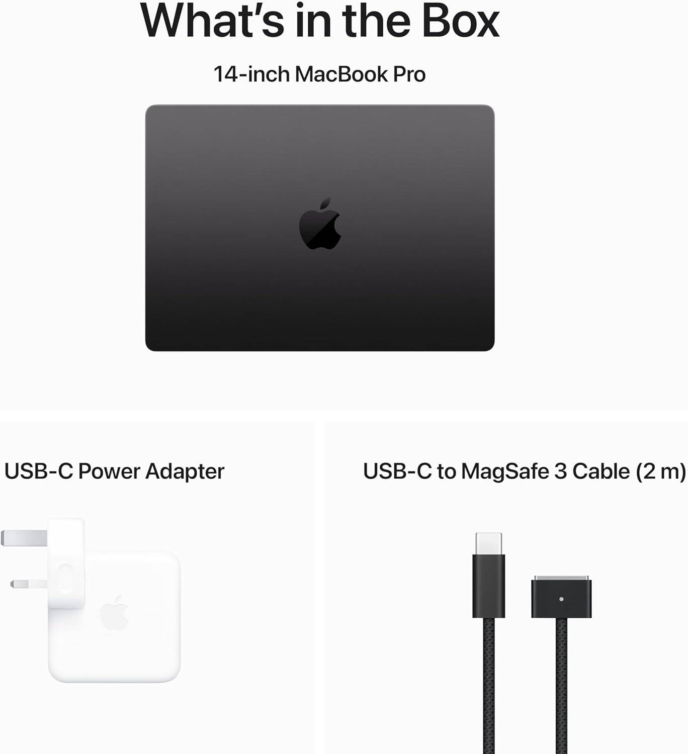 Apple MacBook Pro 14” M3 – 16GB RAM, 1TB SSD, Space Gray (Open Box)