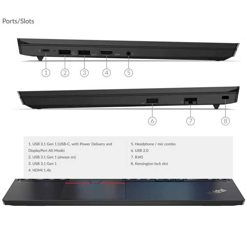 Lenovo ThinkPad E15 | Core i5-10th Gen | 8 x 256 GB | 15.6" Display
